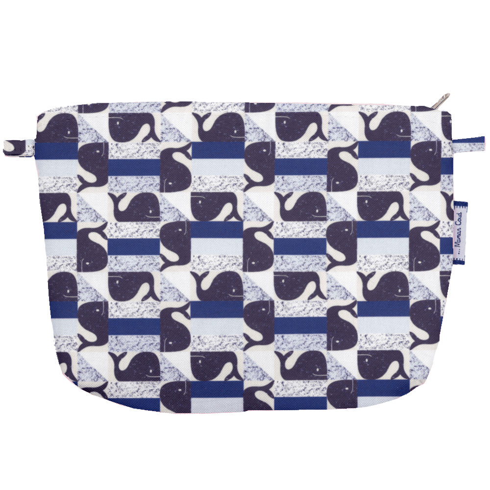 Pochette Tissu Baleino Bleu