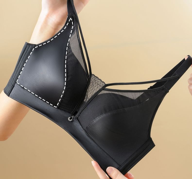 Bosolobe - Cutout Sheer Bra
