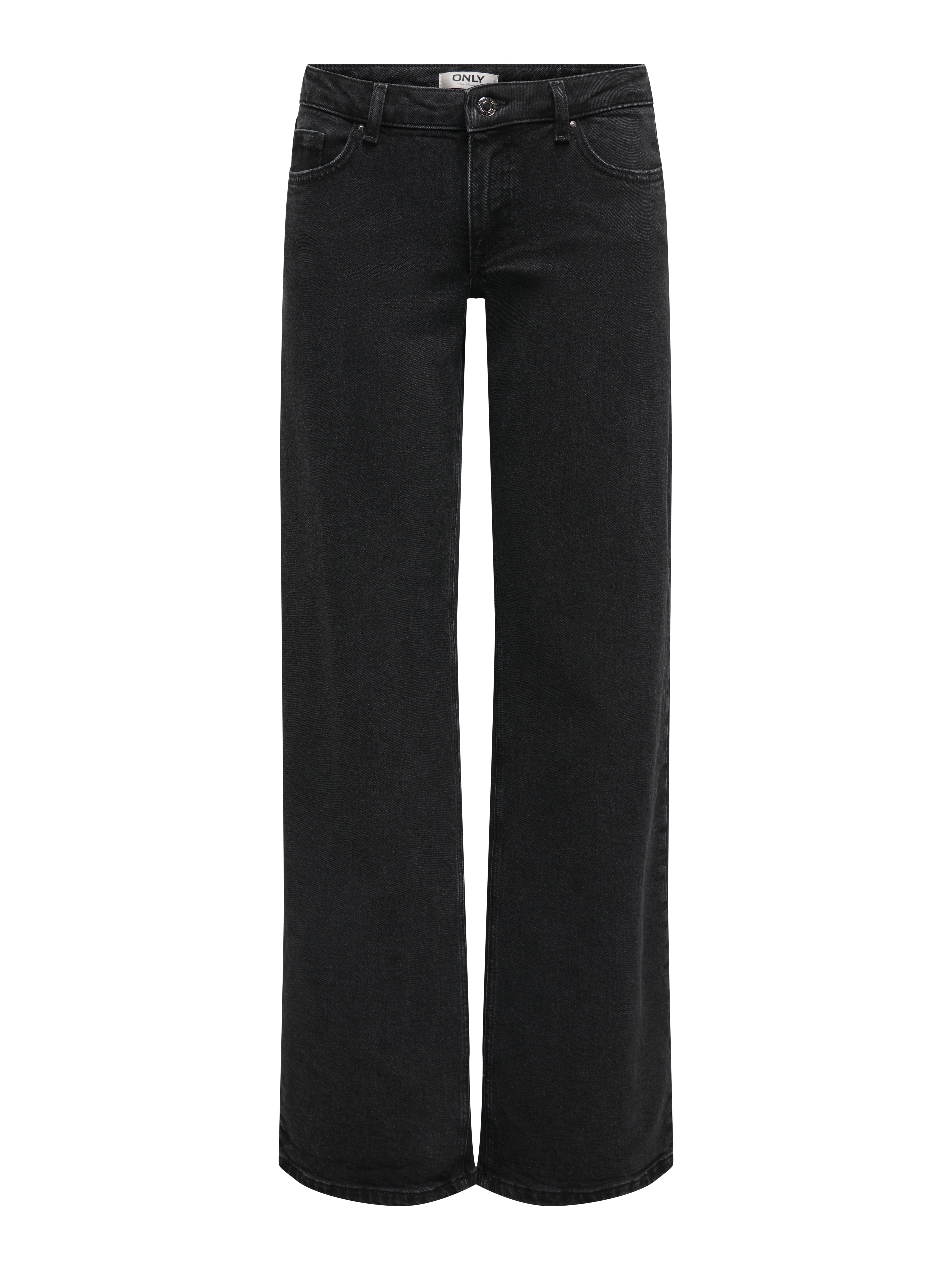 ONLJUICY Niedrige Taille Weiter Beinschnitt Jeans Washed Black