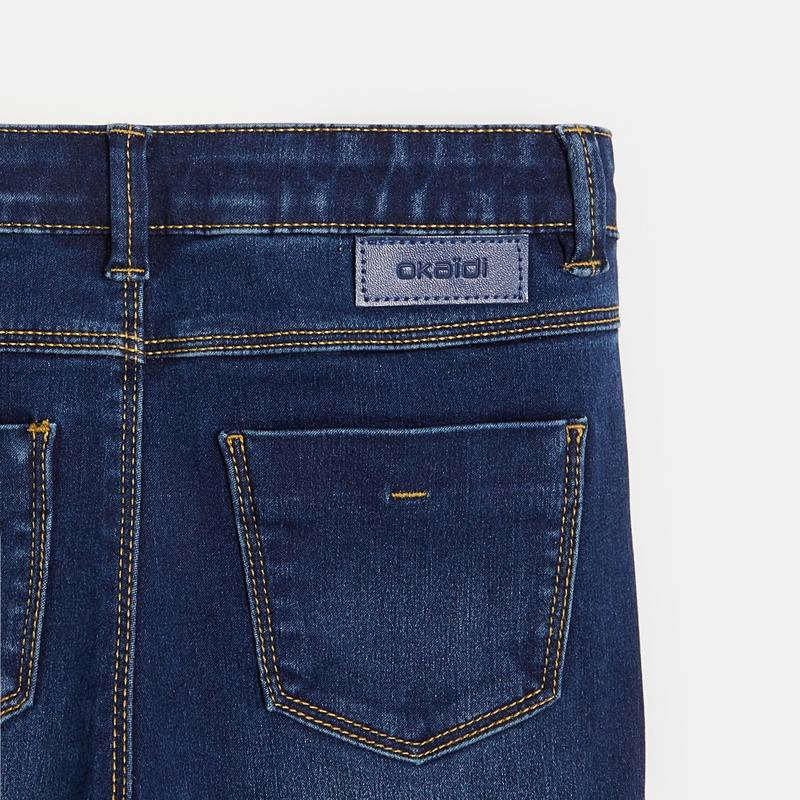 Jean skinny stretch 5 poches bleu fille