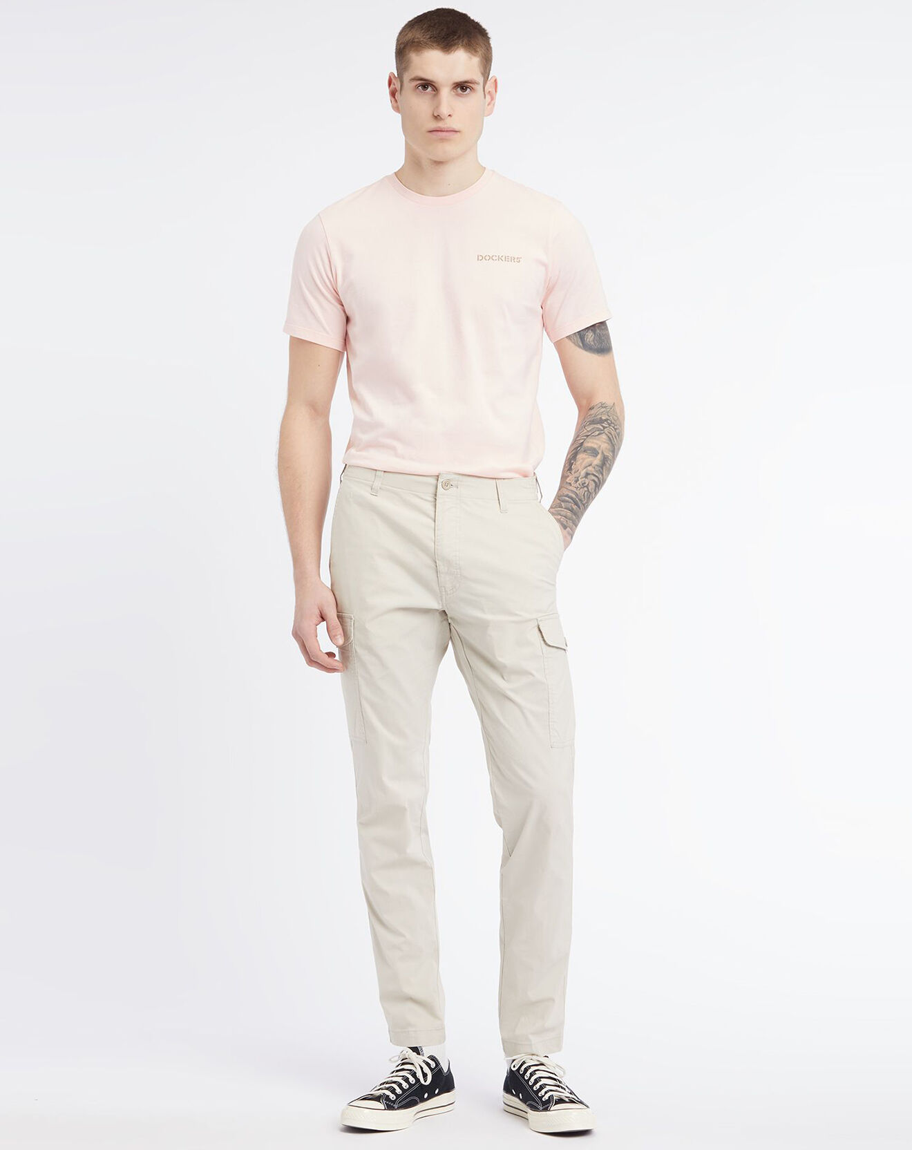 Dockers Pantalon cargo beige clair