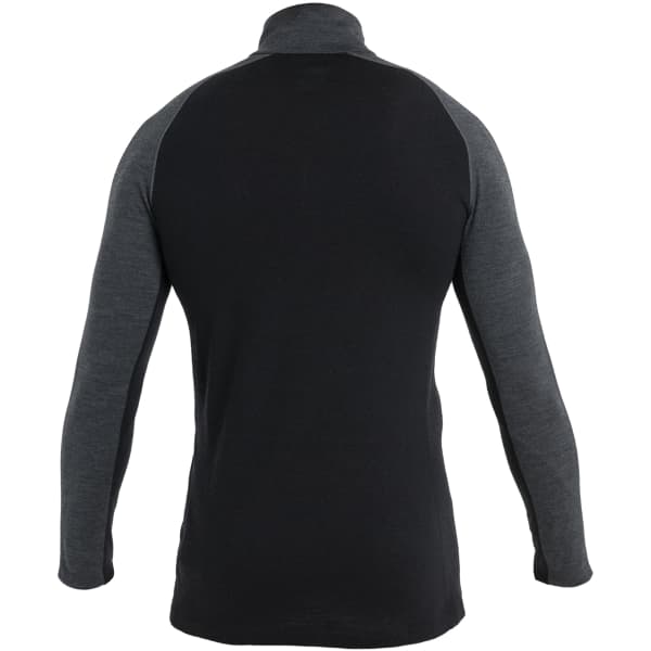 T-shirt thermique ICEBREAKER M ZONEKNIT 200 LS HALF ZIP JET H/BLK/M/CB
