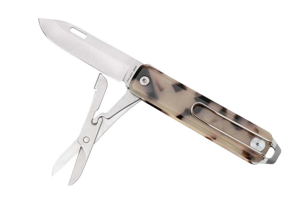 The James Brand The Ellis KN119236-00 Scissors, Desert Tortoise Eco-Acetate, zakmes