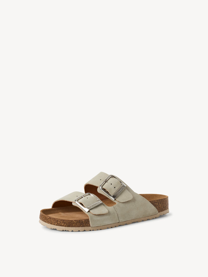 Leren Slipper - groen