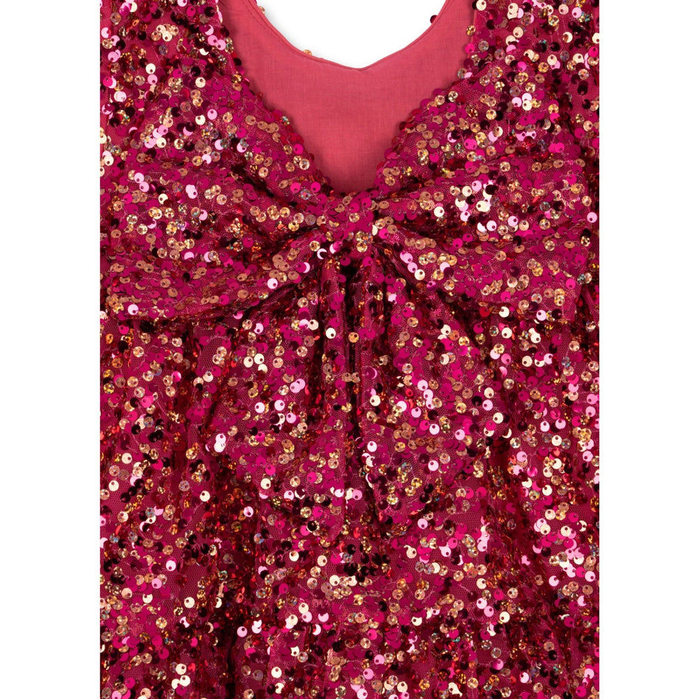 Køb Konges Sløjd Sparkling Sangria Lila Sequins Sløjfe Kjole
