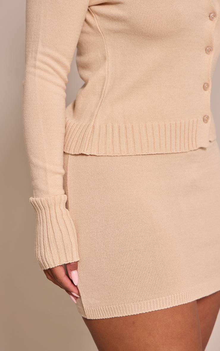 Gris Pierre Mini-jupe Moulante En Maille