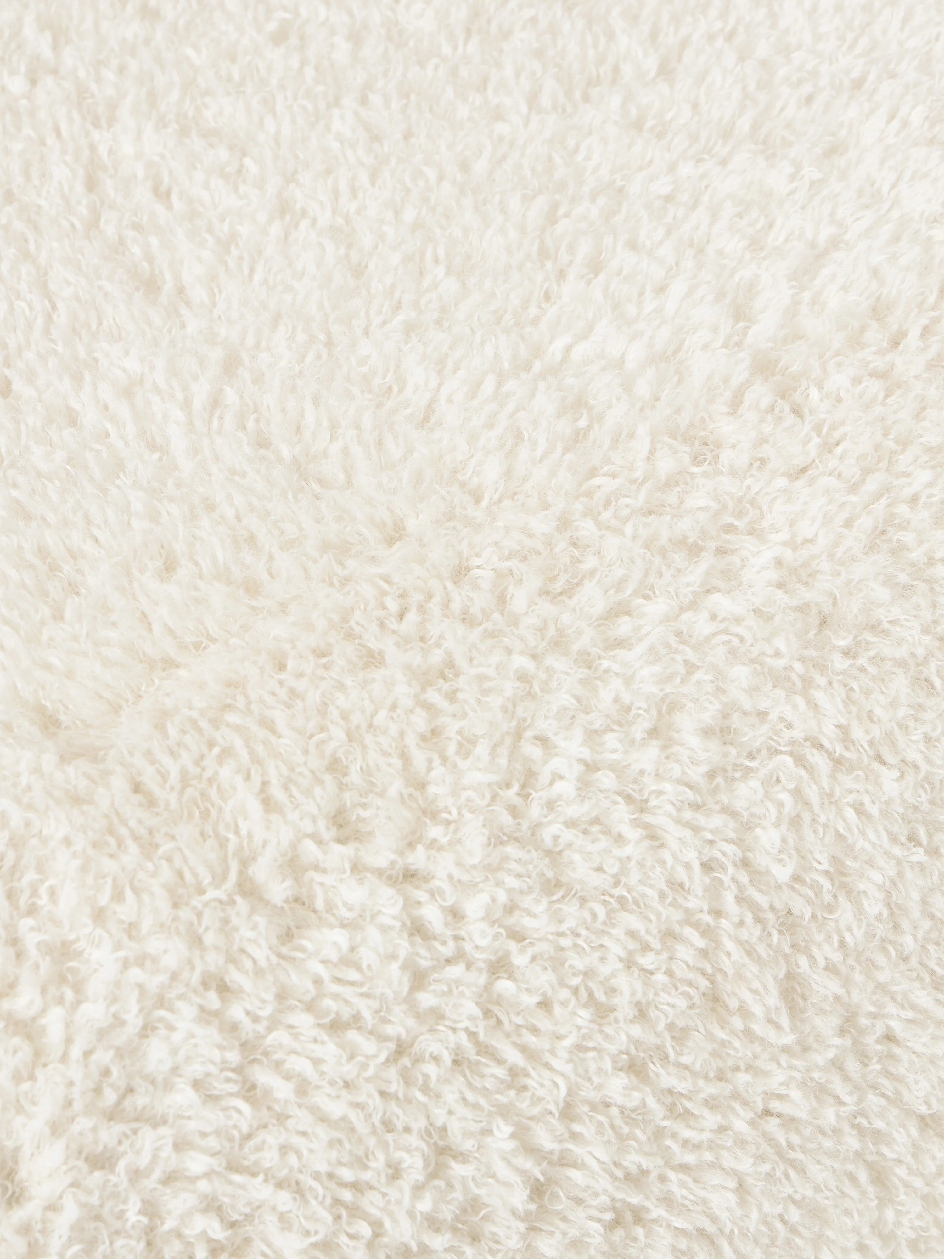 Ovale teddy ottoman Wolke