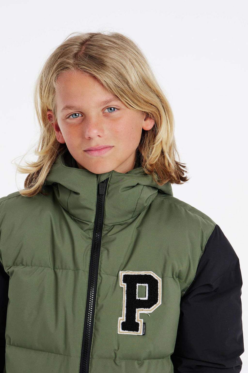 Protest ski-jack PRTLARK JR groen/zwart