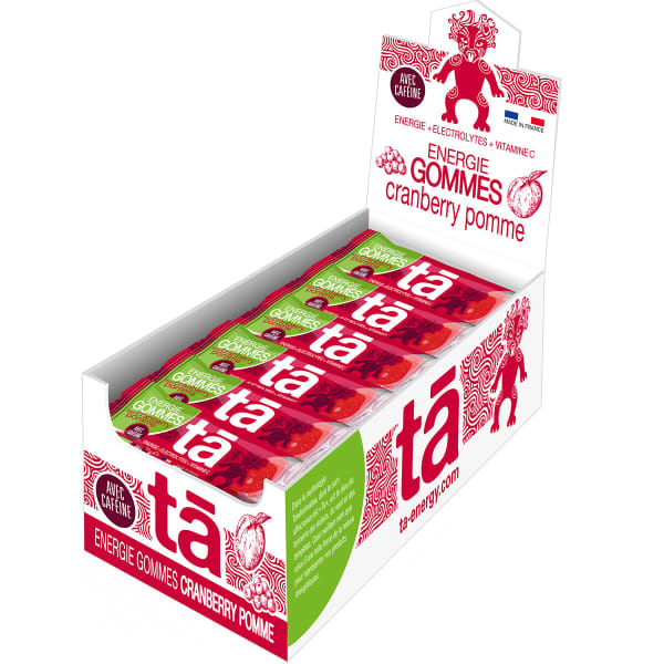 Gels énergétiques TA ENERGY GOMMES CRANBERRY POMME (CAFÉINE) (X 24) UNICOLORE