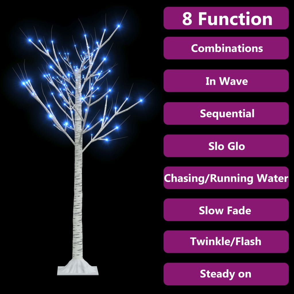 Sapin de noël 120 led bleu saule 1,2 m int/ext