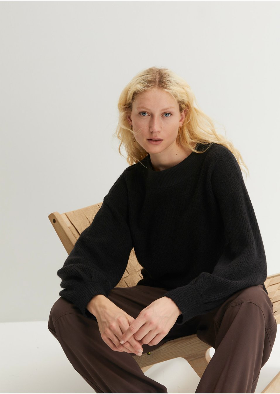 Pull en maille volumineux