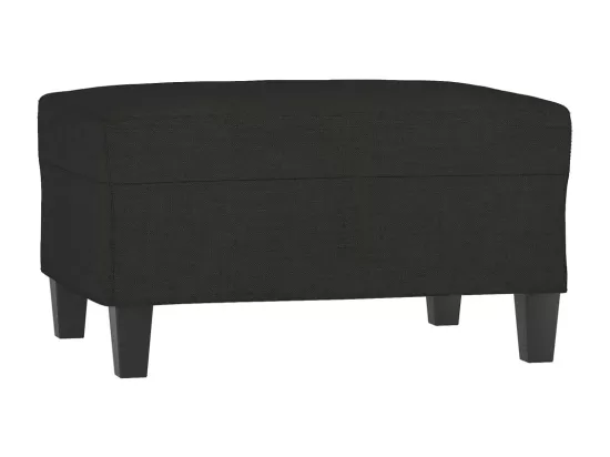 Repose-pied Noir 70x55x41 cm Tissu