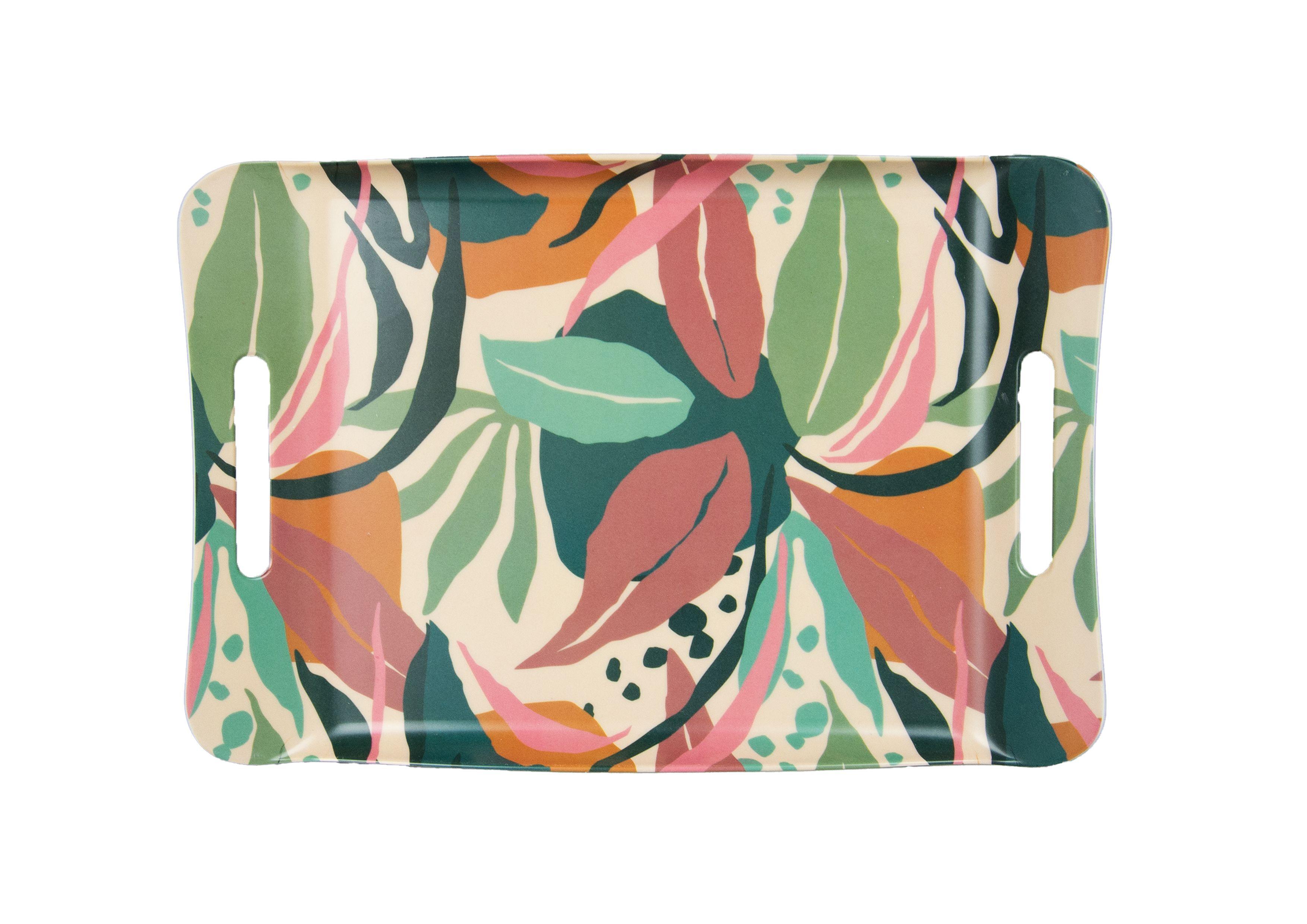 PLATEAU MELAMINE ABSTRAIT 41X28CM