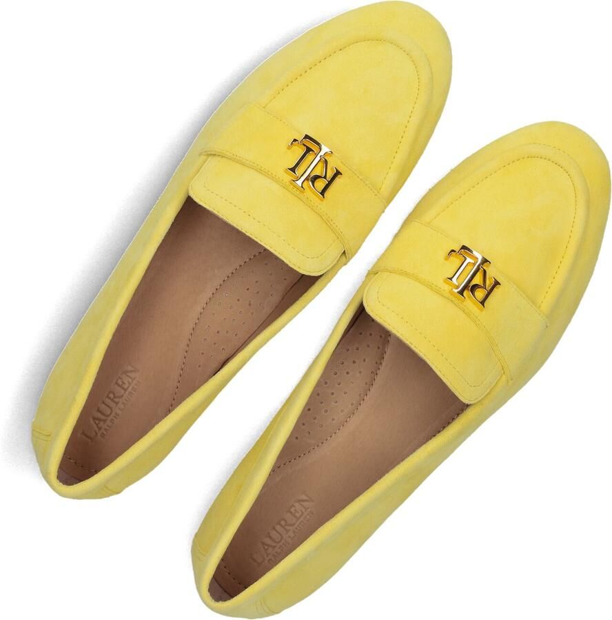 LAUREN RALPH LAUREN Loafers Dames Averi Iii Flats Maat: 42 Materiaal: Suède Kleur: Geel