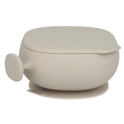 b.box Skål med Lokk Silikon, Latte