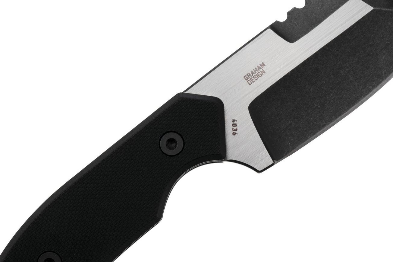 CRKT Razel Compact 4036 Black G10 vaststaand mes, Jon Graham design