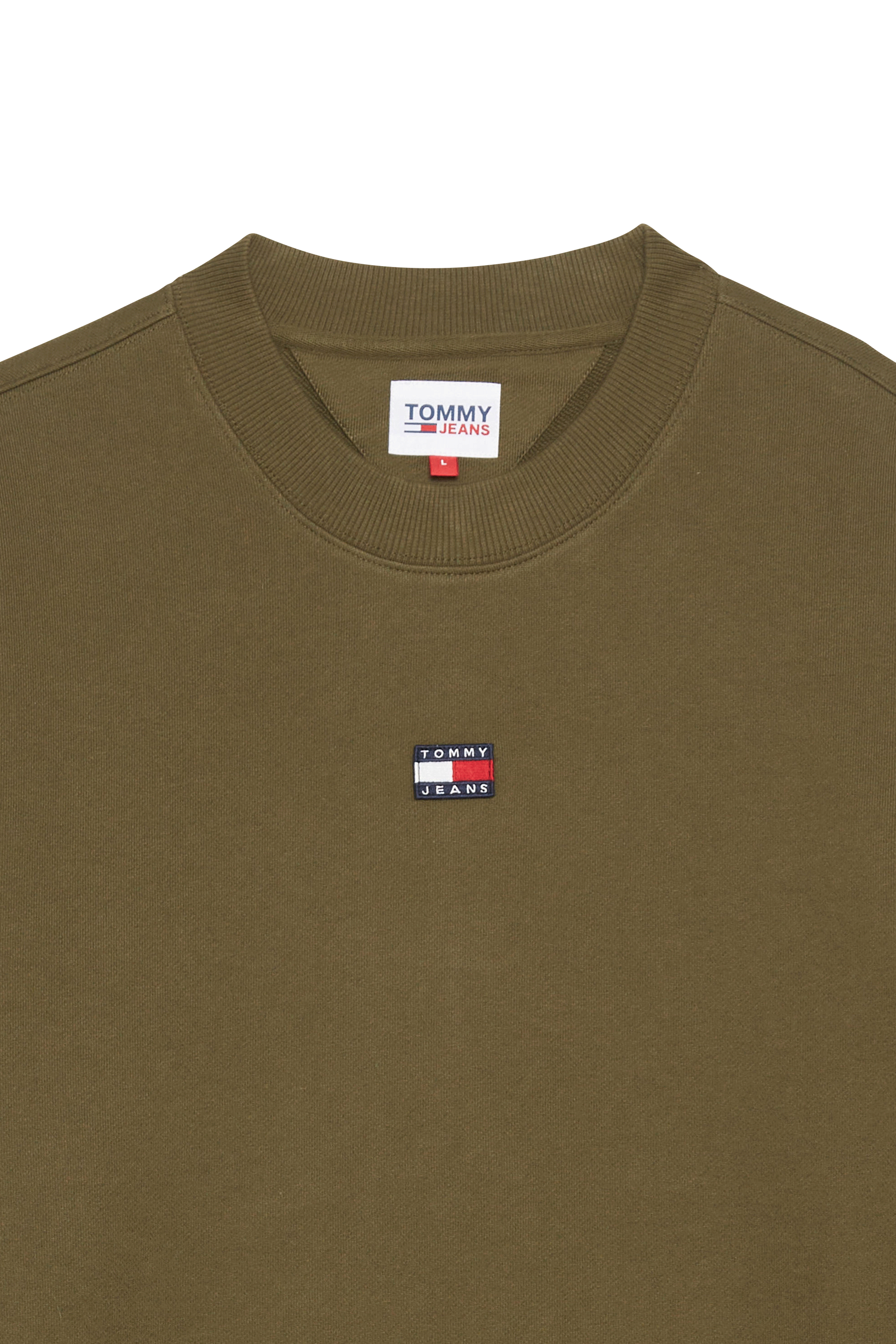 TOMMY JEANS Sweatshirt TJM RLX XS BADGE CRE Vert