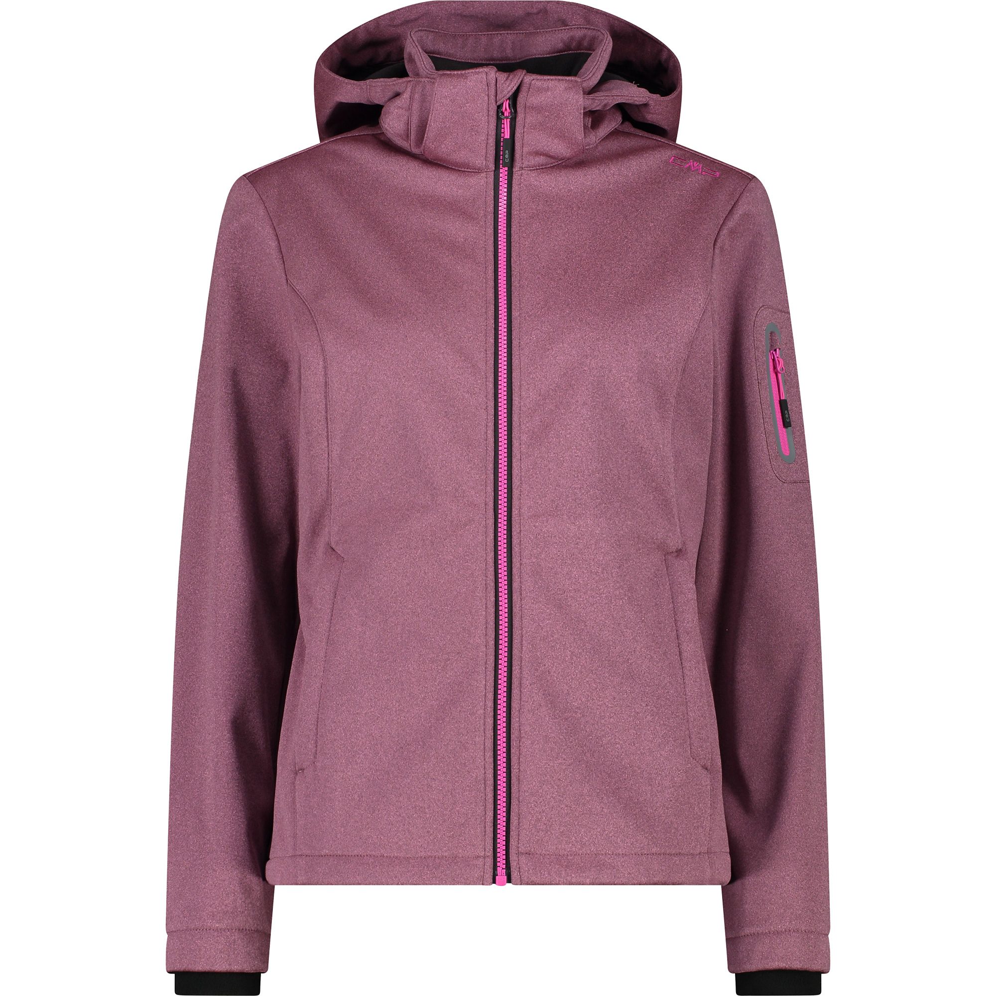 CMP Zip Hood Softshelljacke Damen bubblegum melange