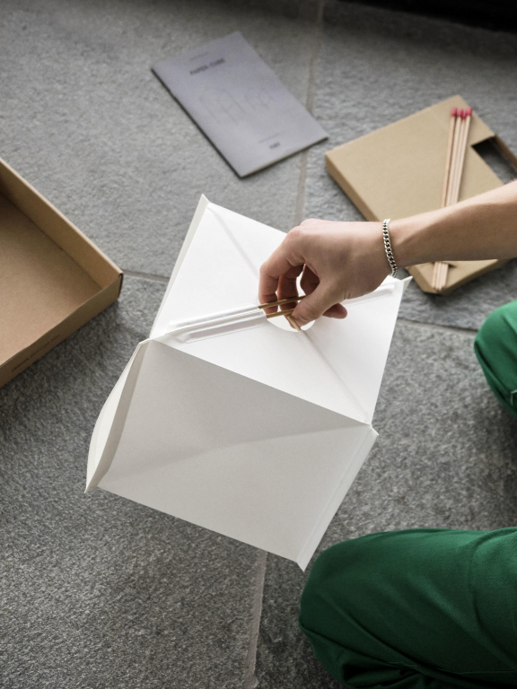 Hay Paper Cube tafellamp white