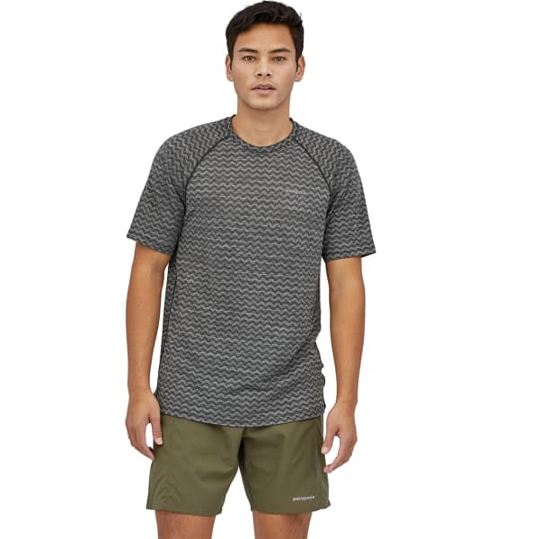 T-shirt trail PATAGONIA M'S RIDGE FLOW SHIRT BLACK