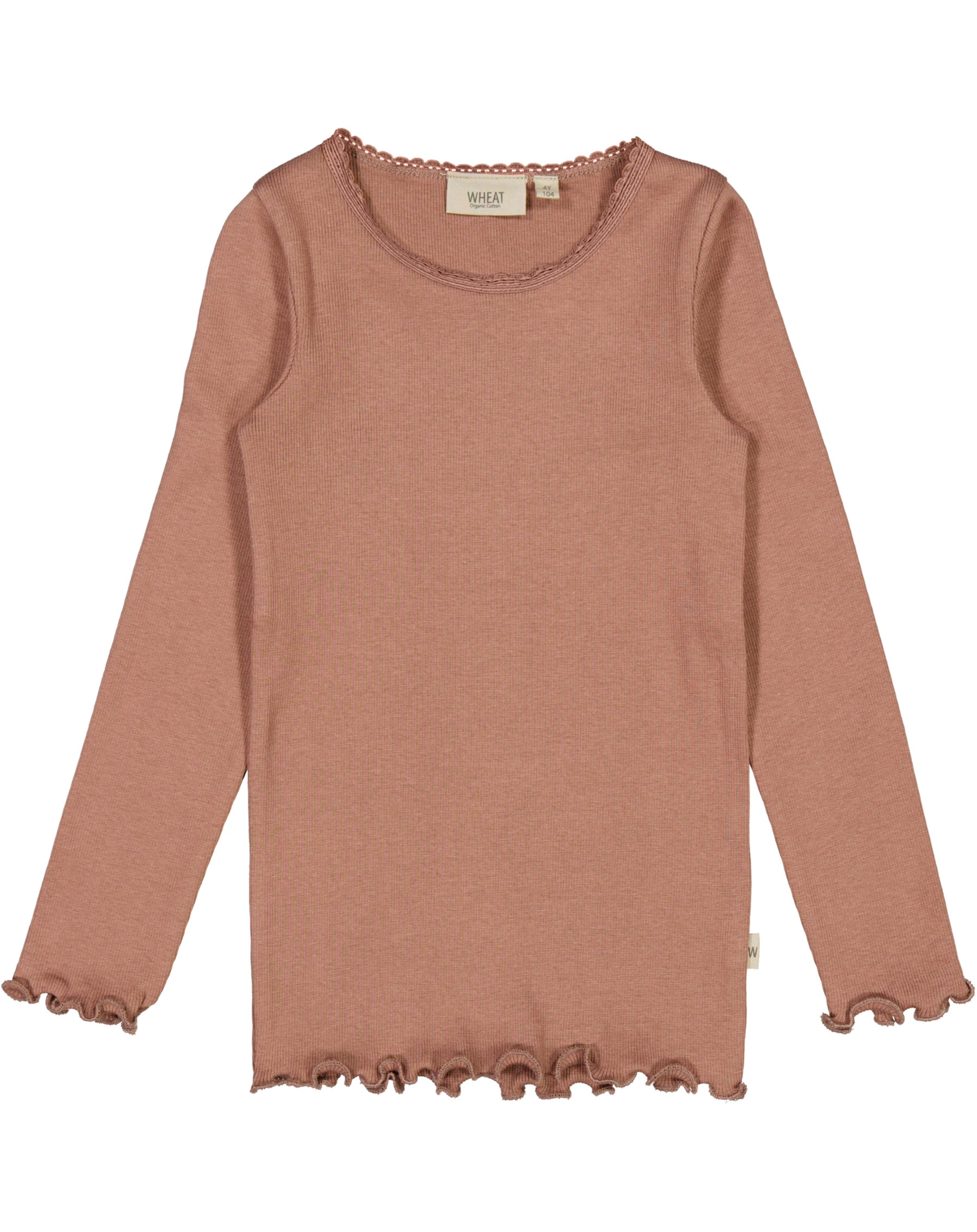 Langarmshirt LACE in vintage rose