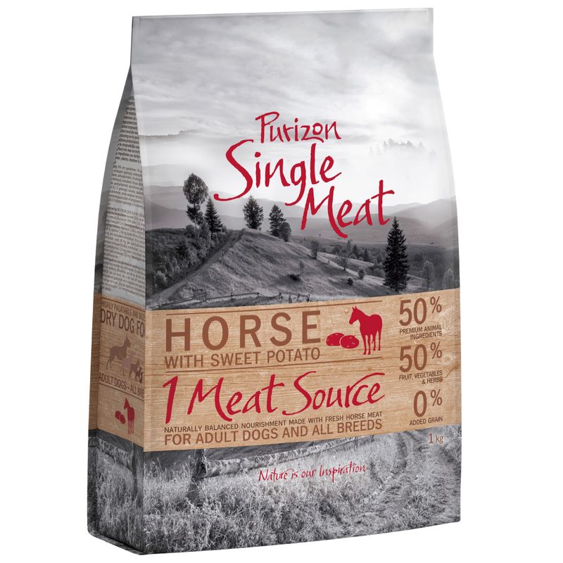 Purizon Single Meat Adult, cheval & patate douce - sans céréales