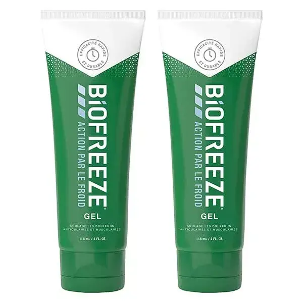 Gel refrescante Biofreeze para músculos e articulações, bisnaga, pacote com 2 unidades de 118ml