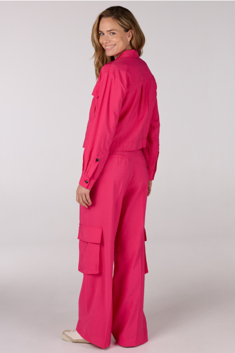 Juffrouw Jansen roze dames jas
