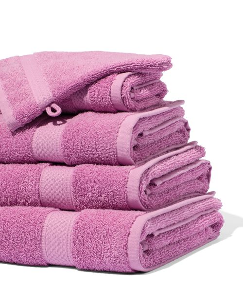 gant de toilette de qualité épaisse violet rose