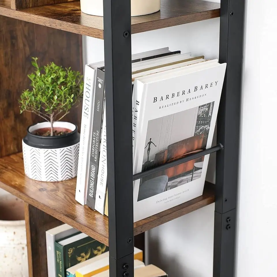Parya Home Industriėle Boekenkast – Staande kast met 4 legplanken