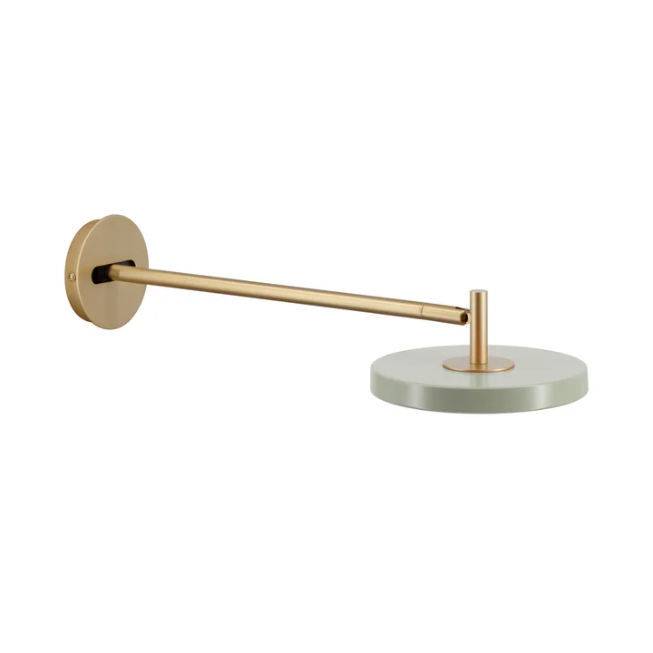 Umage - Asteria LED Wandleuchte, lang, Messing / nuance olive
