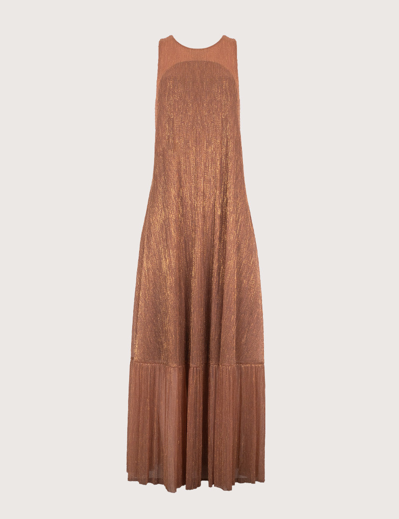 DIXIE ROBE LONGUE VOILE BRONZE