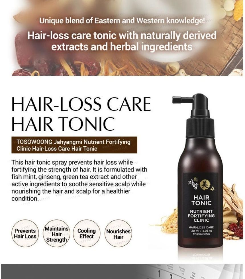 TOSOWOONG - Nutrient Fortifying Clinic Haaruitvalverzorging Haartonicum 120ml