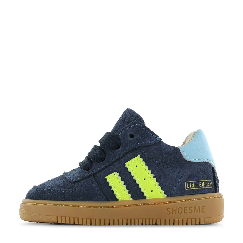 Shoesme suède sneakers donkerblauw
