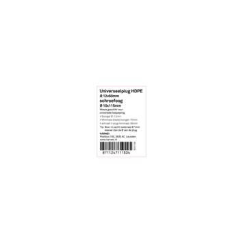 KARWEI uni-plug 12x60mm Schroefoogschr 10x80mm 2ST