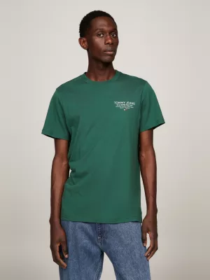 Camiseta Essencial Slim Fit com Estampa de Logo