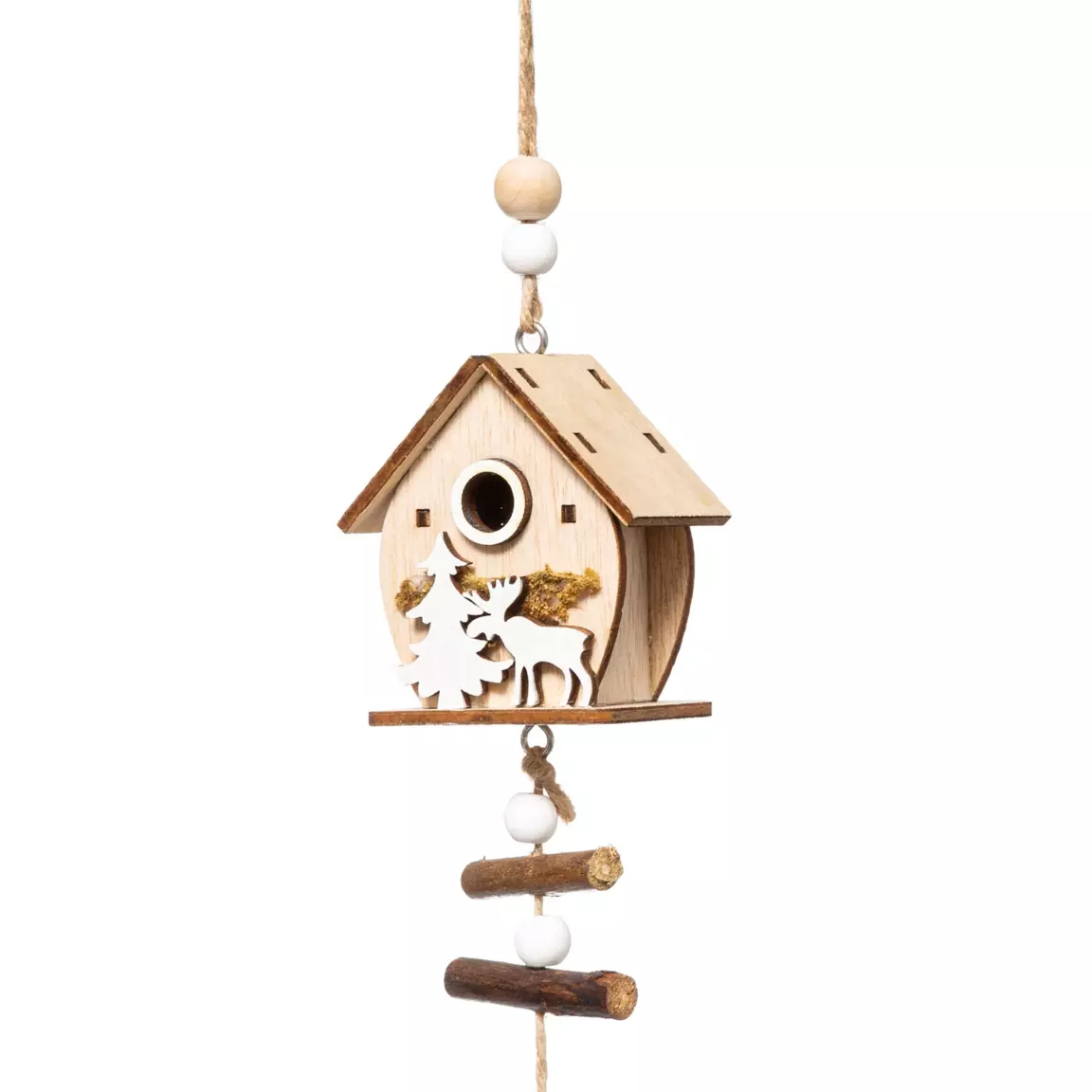 Guirlande déco en bois (1,5 m) Maisons des forêts