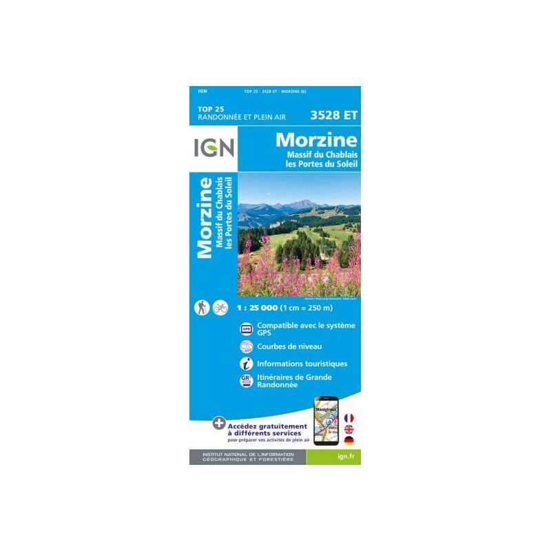 Morzine / Massif Du Chablais / Les Portes Du Soleil - Carte topographique