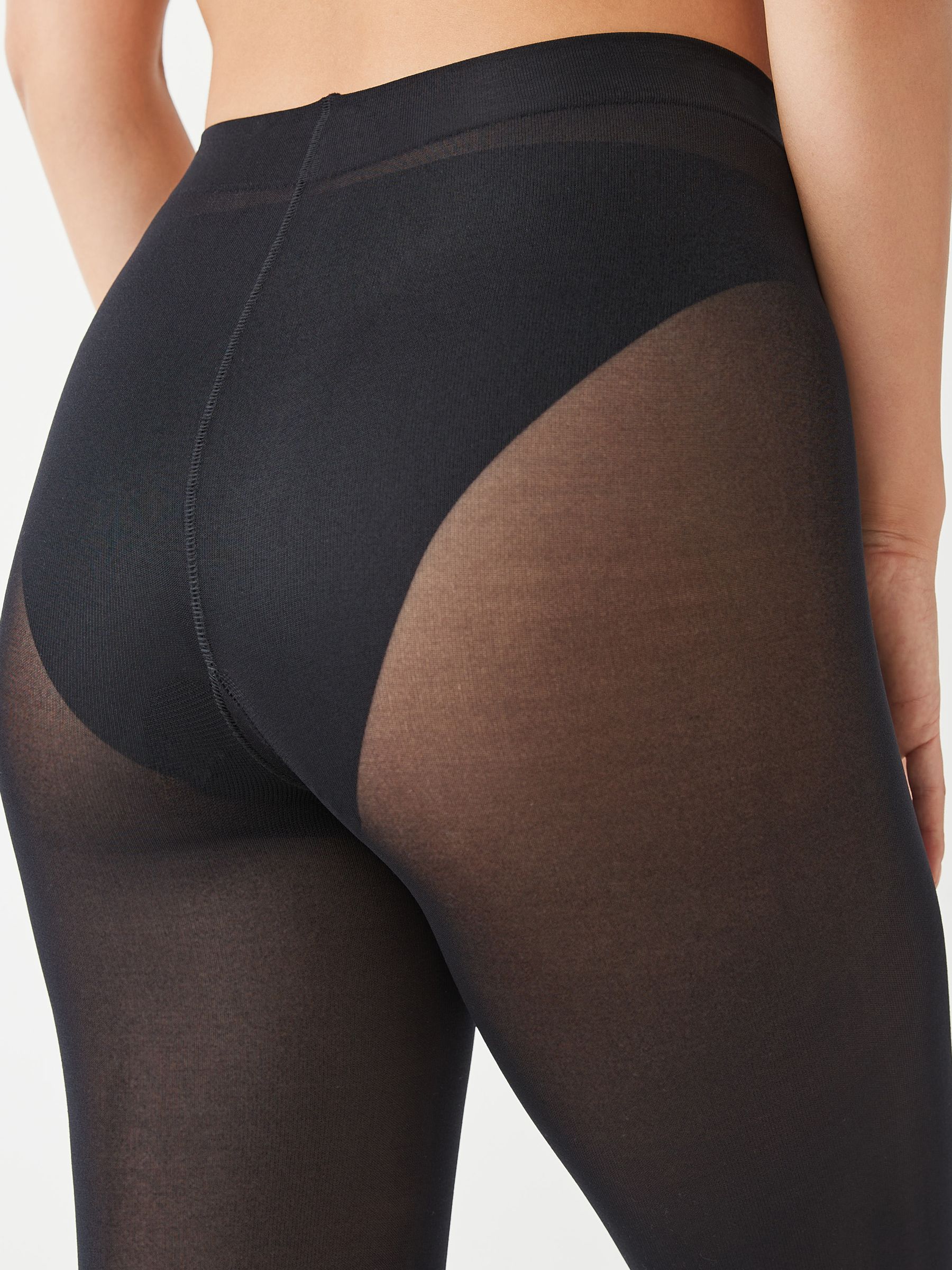 Zwart - 80 denier ondoorschijnende panty
