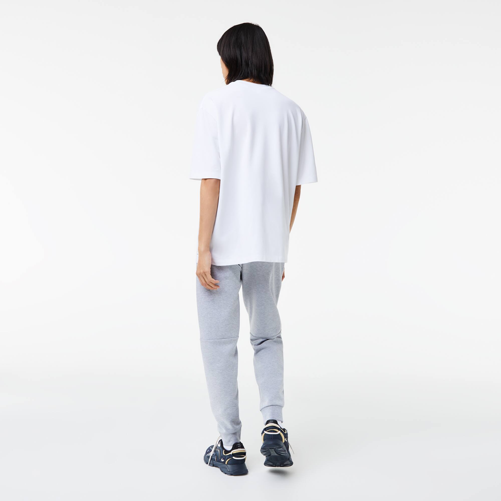 T-shirt homme Lacoste loose fit en piqué de coton biologique T-Shirts - Blanc - Lacoste - Homme