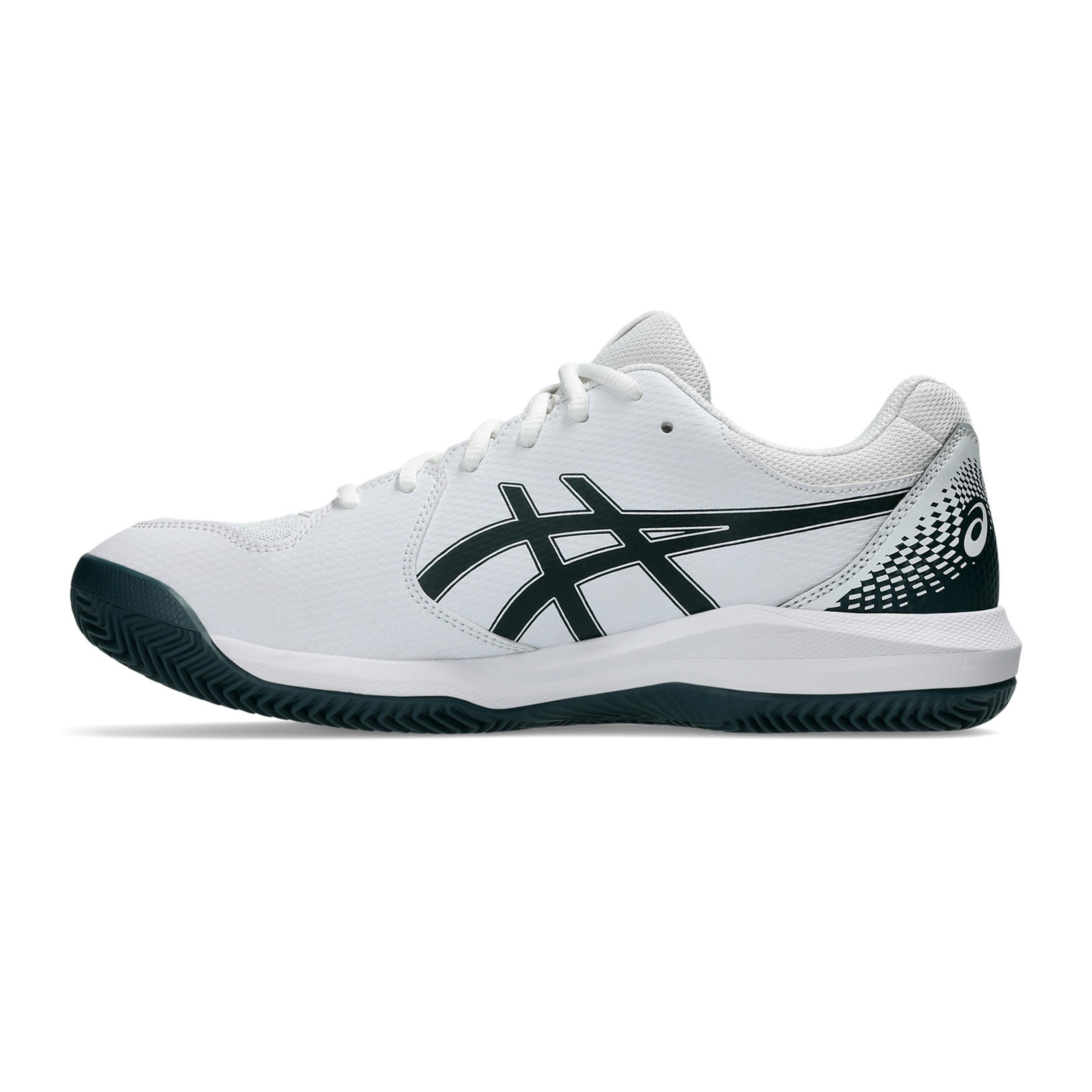 ASICS Gel-Dedicate 8 Chaussure Terre Battue Hommes - Blanc , Vert Foncé