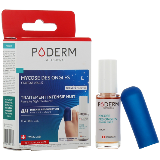 Poderm traitement intensif nuit mycose de l'ongle