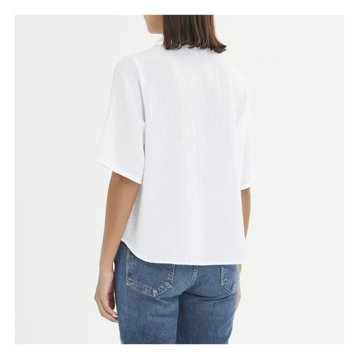 Xirena Blouse Ryder Gaze de Coton | Blanc