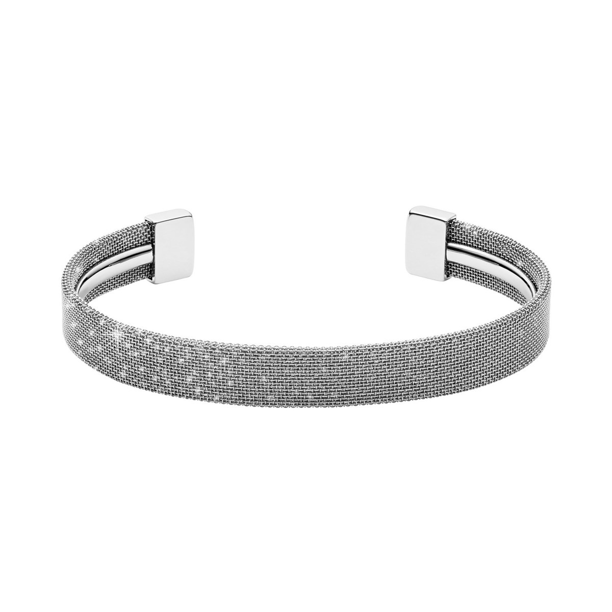 Bracelet jonc Skagen maille milanaise