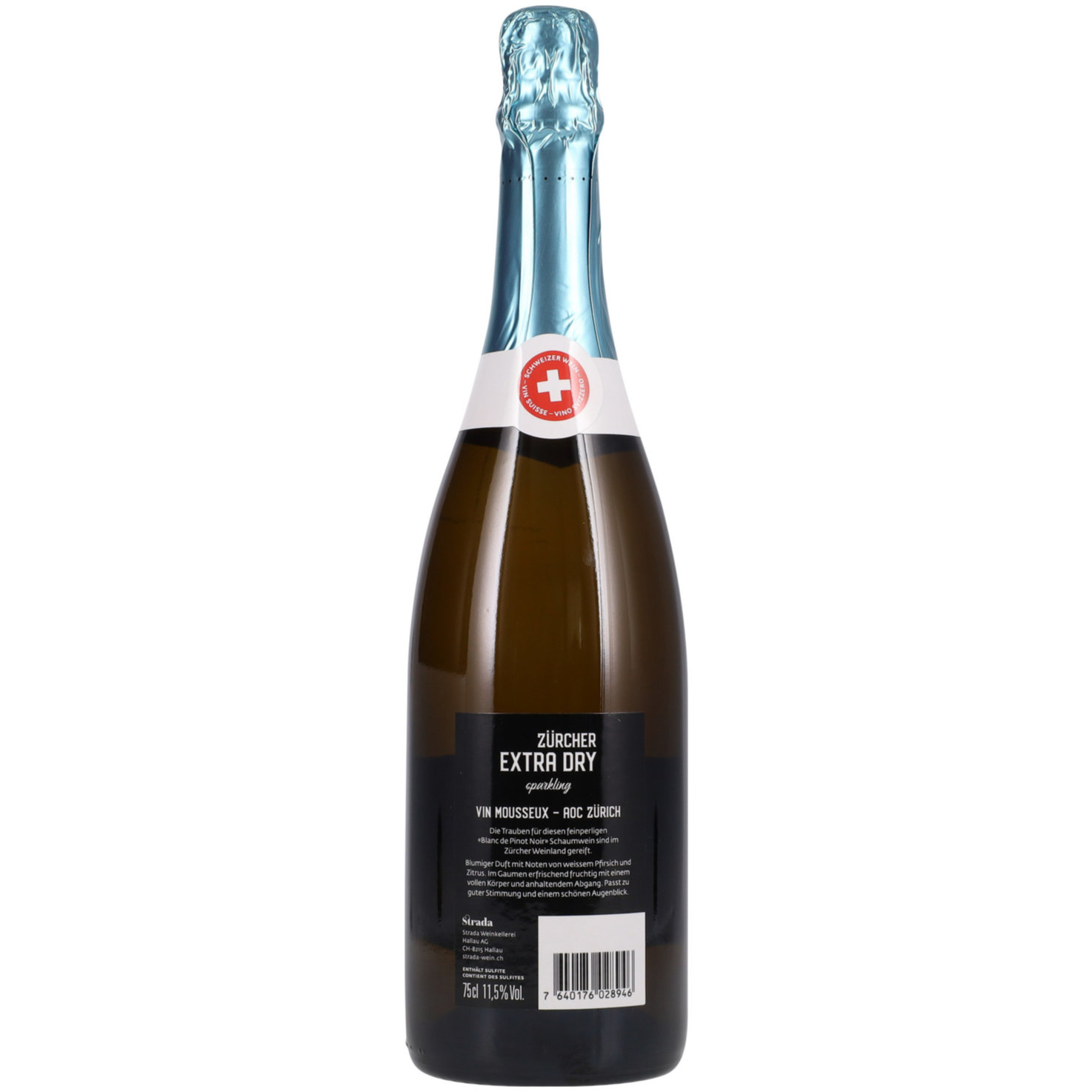 Zürich AOC Vin Mousseux Sparkling Zürcher, extra dry -75cl