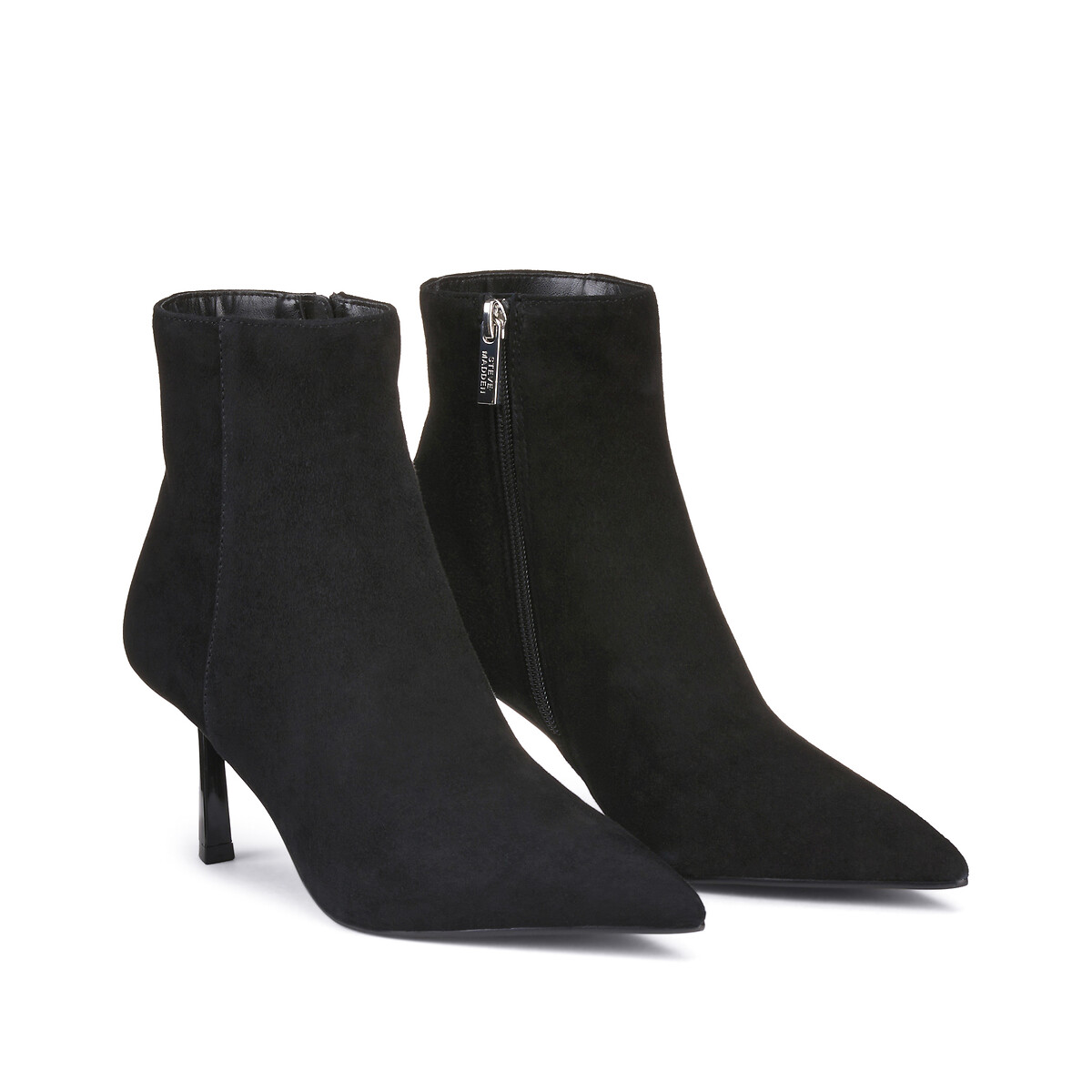 STEVE MADDEN<br>Botas de cano curto com salto agulha Sabine em couro camurça