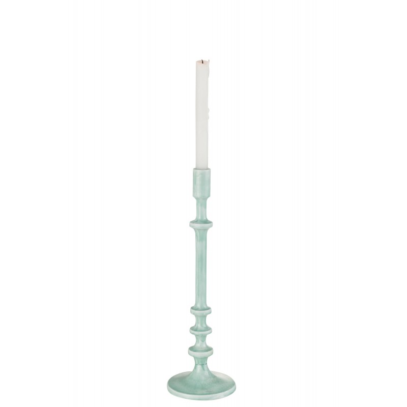 Chandelier classique en aluminium bleu h40cm