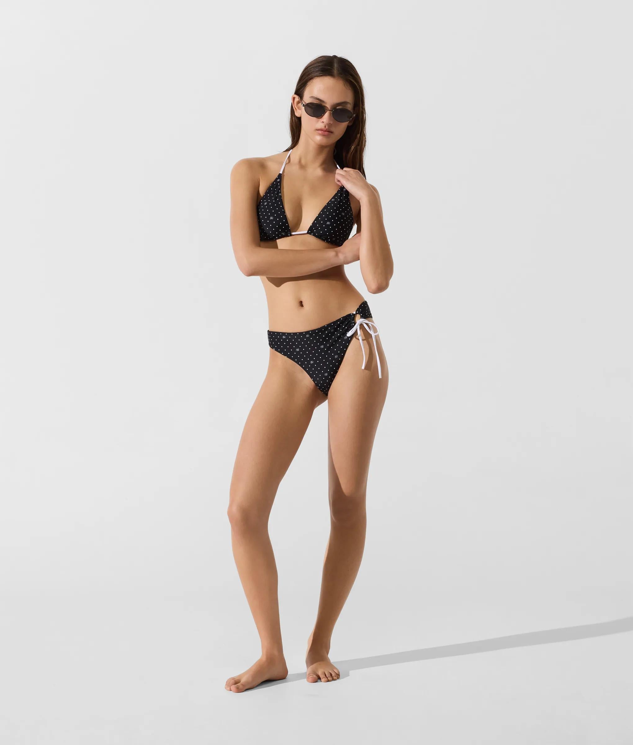 Bikinibroekje met polkadotprint