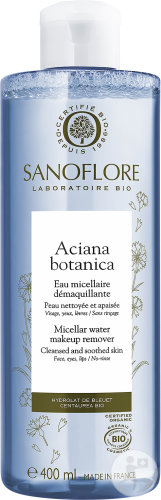 Sanoflore Aciana Botanica Eau Micellaire Démaquillante Peau Nue Divine Toutes Peaux Flacon 400ml