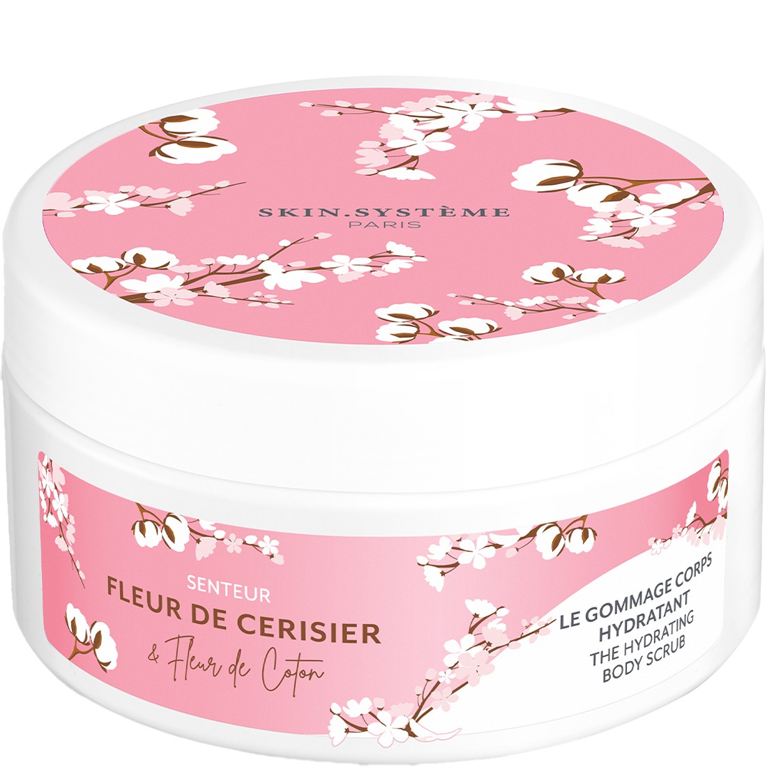 Gommage hydratant - Fleur de cerisier & fleur de coton - Corps - 220 ml